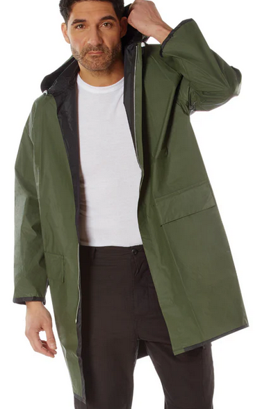 ROTHCO 3/4 RAIN PARKA OD/BLK